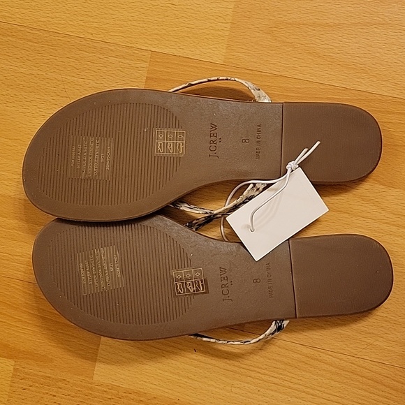 New JCrew Sandals, Size 8 in Python - Picture 2 of 4